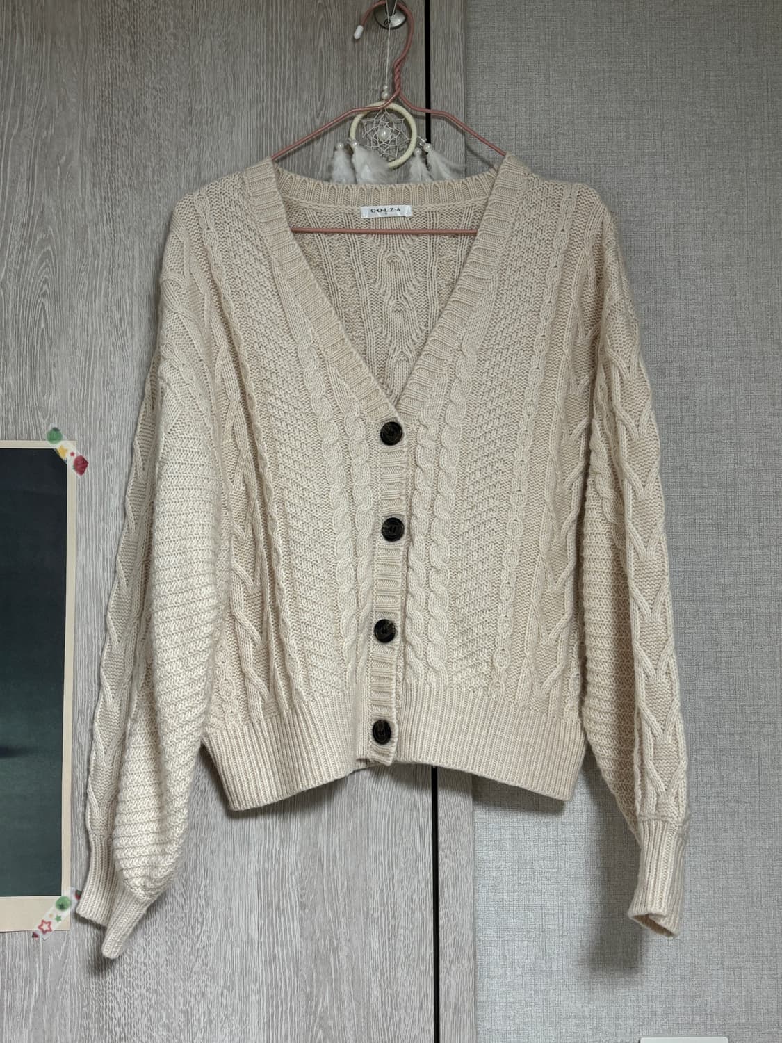 카메 빈티지 COLZA 베이지 아방 가디건 상품이미지1