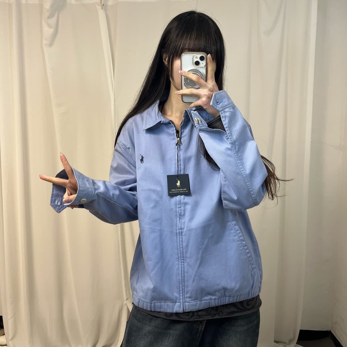 Polo Ralph Lauren lavender blouson 상품이미지2