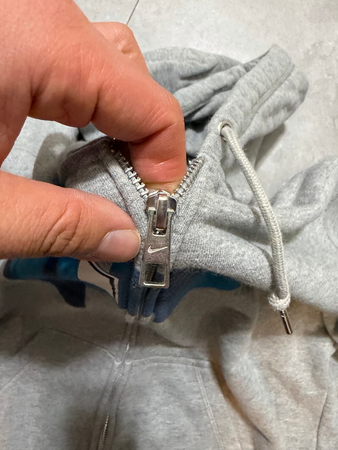  나이키 로고 스펠아웃 빈티지 스웻 후드 자켓 95size  상품이미지3