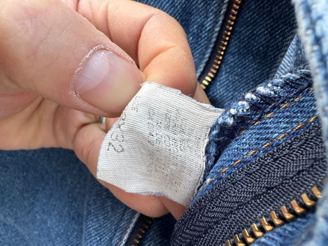 90s lee 빈티지 202-0389 부츠컷 워싱 데님 팬츠 517 상품이미지6