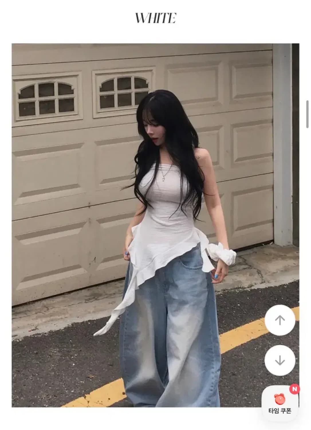 반값) 에이블리 유니크 셔링 레이어드 튜브탑 상품이미지1