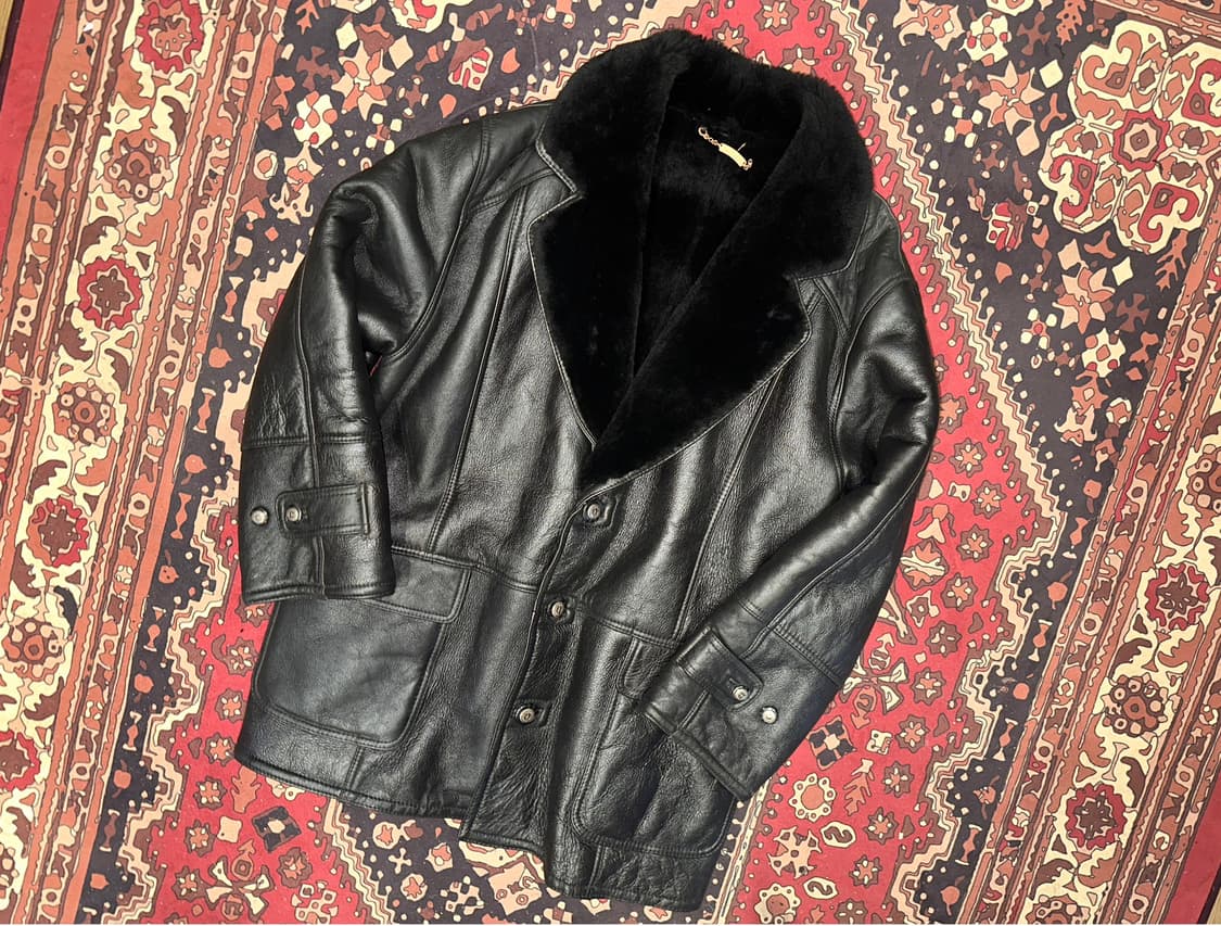 ( XL-2XL ) 양가죽무스탕 가죽코트 가죽카코트 양가죽코트 코트 상품이미지1