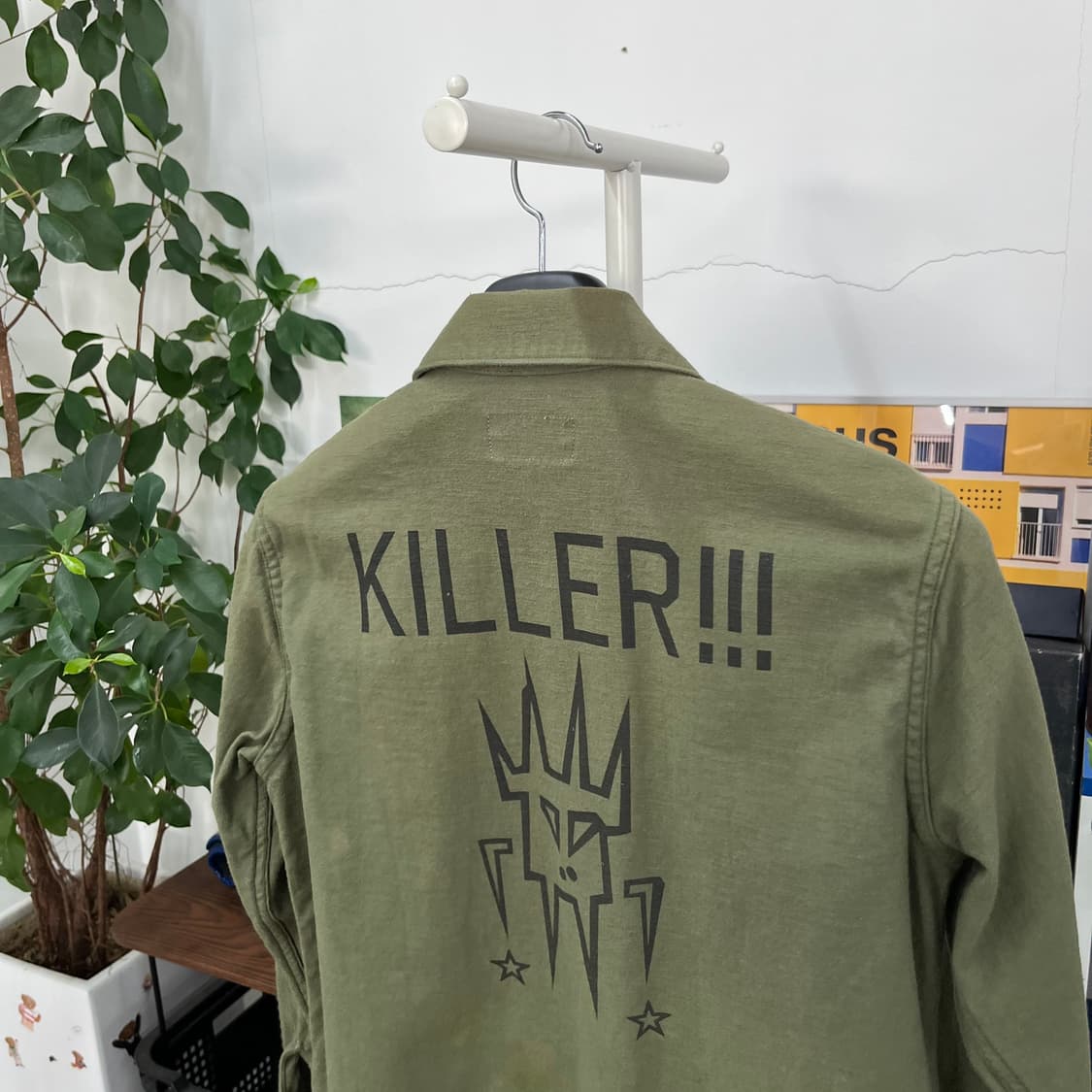 와코마리아 밀리터리 셔츠 S 상품이미지4