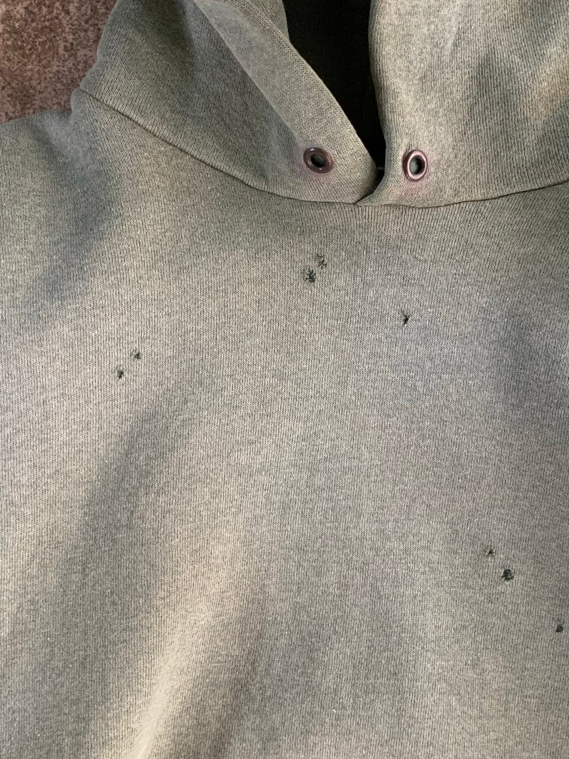 90s 디스커스 애슬레틱 선페이드 스웻 후디 그린 상품이미지2