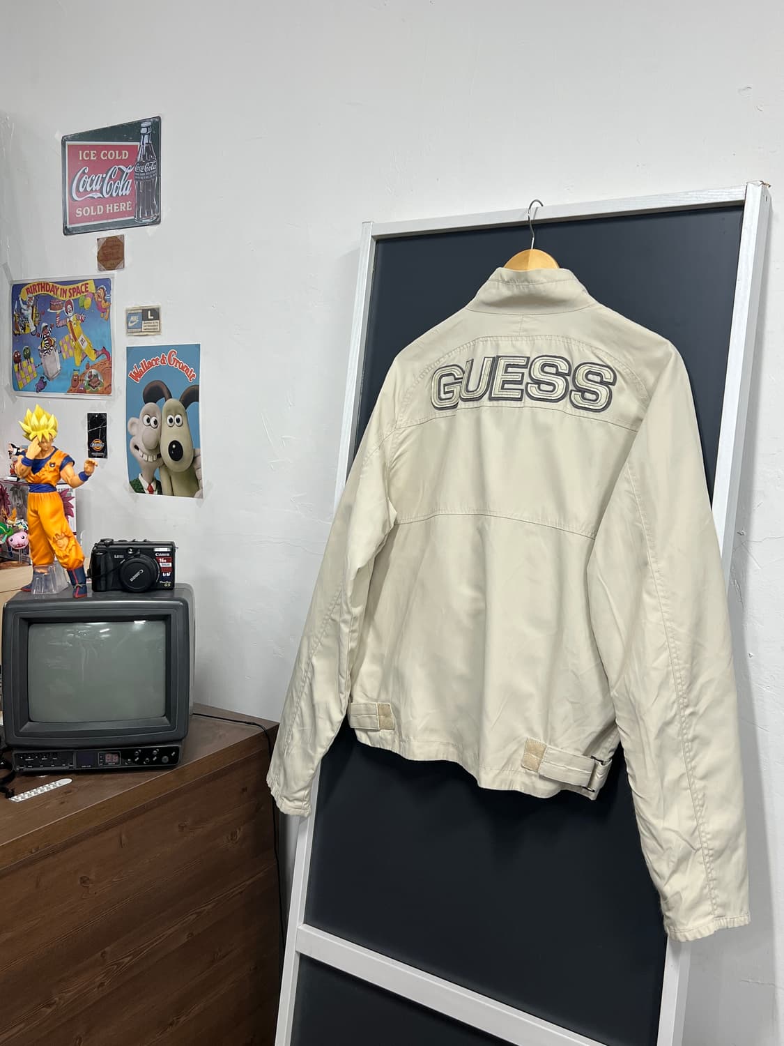 Guess 게스 모터 사이클 레이싱 크롭 자켓 상품이미지1