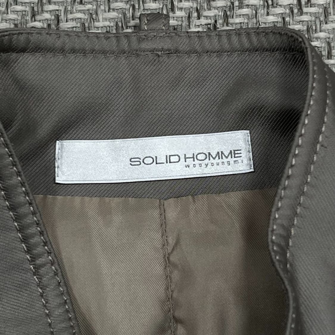 솔리드옴므 하이넥 벨티드 자켓 v0922 상품이미지5