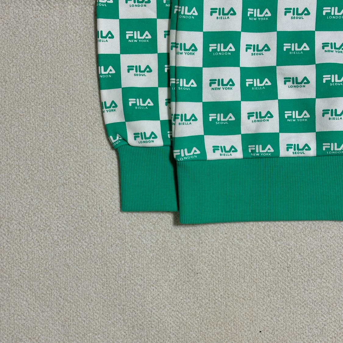 휠라 체커 보드 후드티 상품이미지4