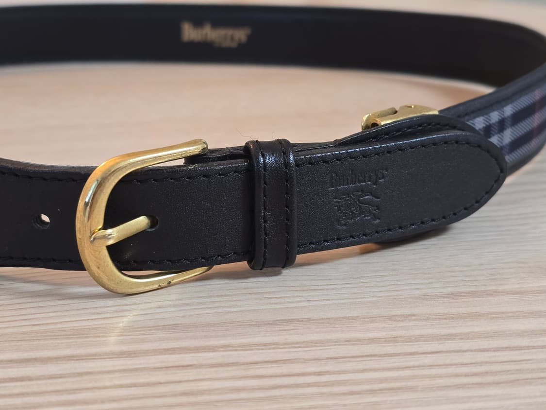 Burberrys 버버리 네이비 노바체크 빈티지 벨트 상품이미지3