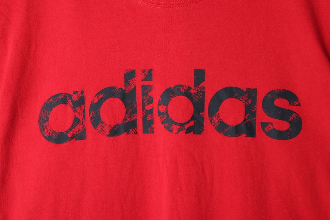 (L-XL) 아디다스 반팔 티셔츠 빅로고 레드 올드스쿨-H30088 상품이미지5