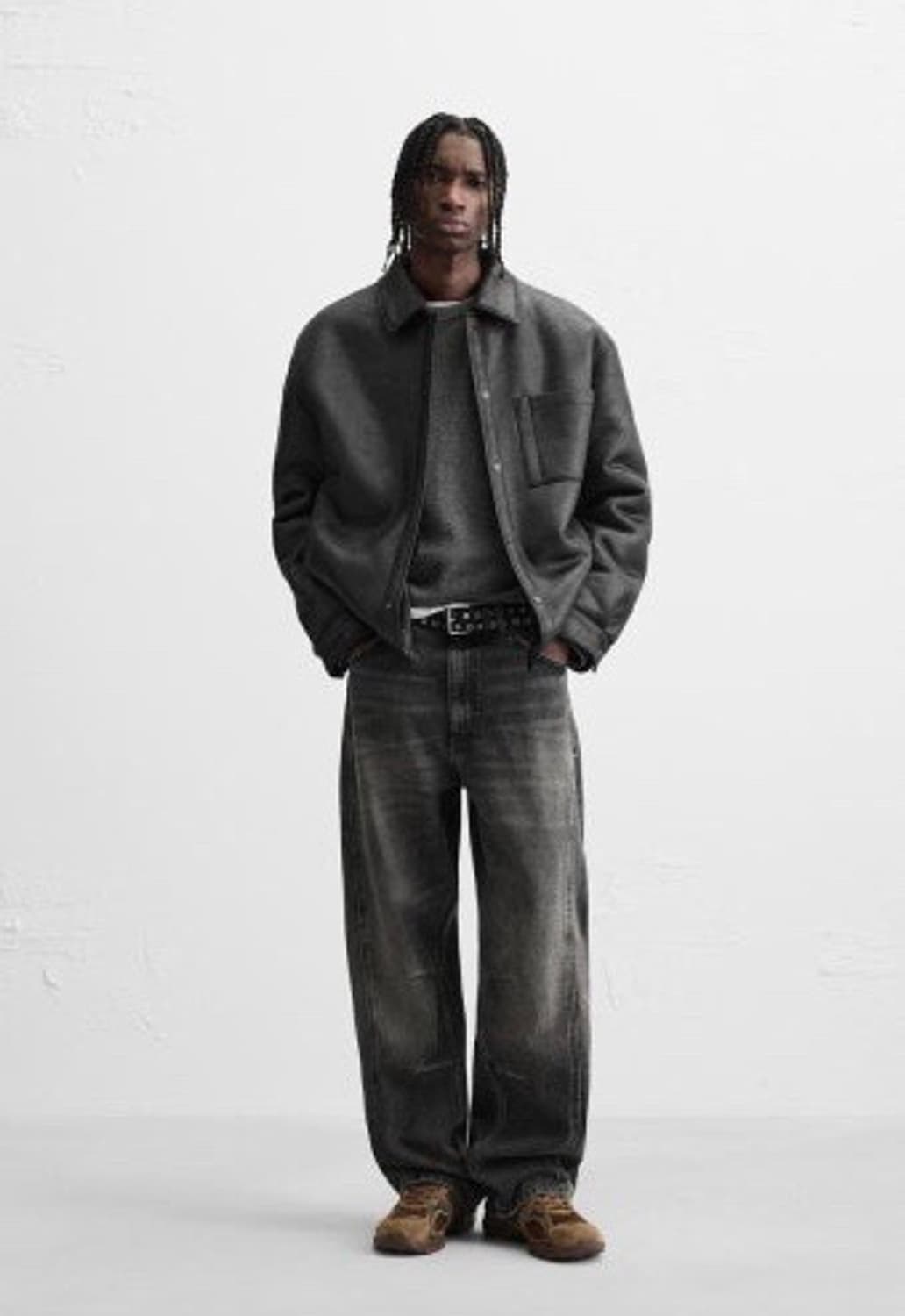 자라 가죽자켓 블랙 판매합니다 상품이미지1