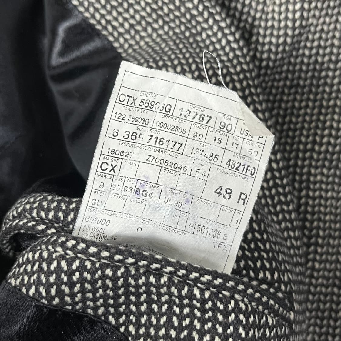 [GUCCI] 구찌 캐시미어 혼방 헤링본 롱 코트 상품이미지7