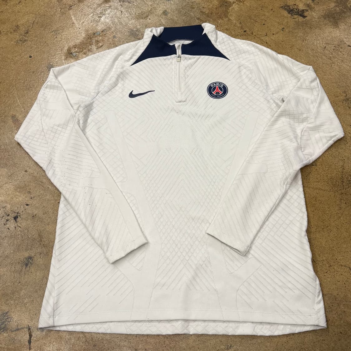 [정품/L] 나이키 파리생제르망 화이트 긴팔 트레이닝 탑 b17 상품이미지2