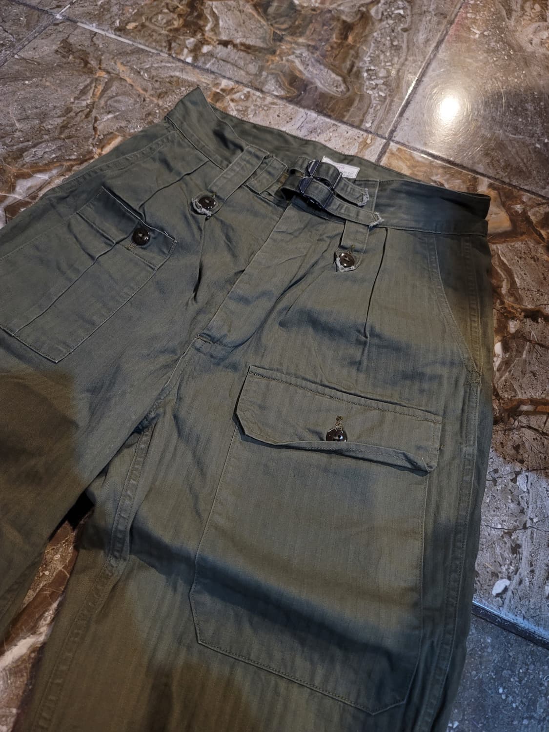 웨어하우스 덕디거 밀리터리 헤링본 카고팬츠  상품이미지2