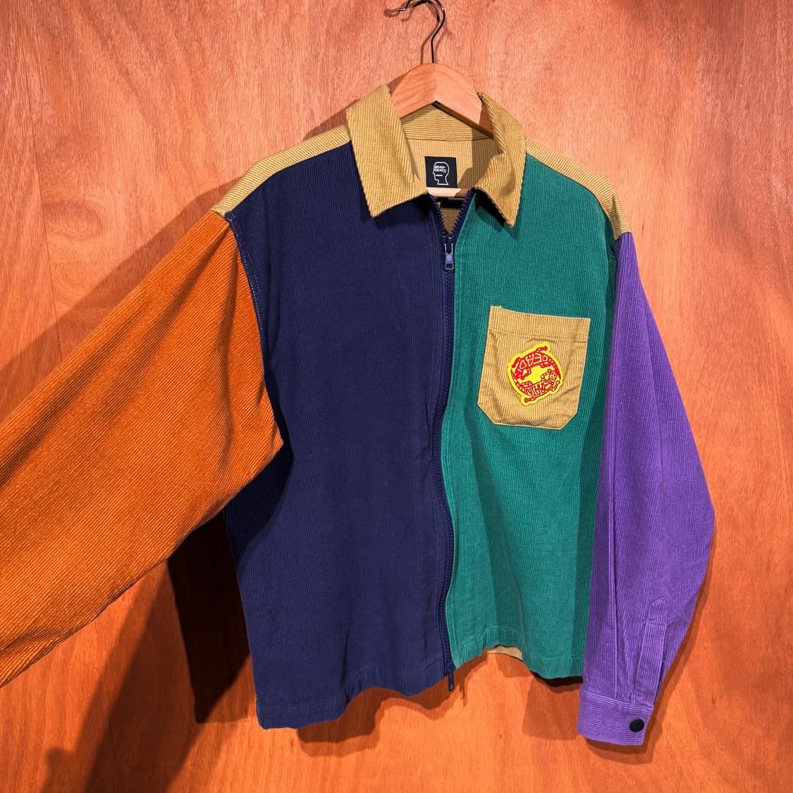 브레인데드 컬러블록 코듀로이 자켓 s 95~100 상품이미지2