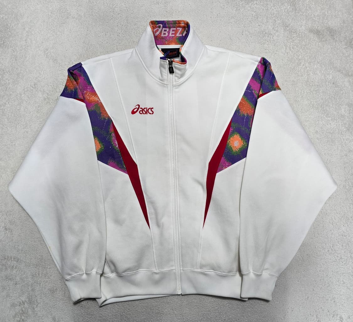 Asics 아식스 BEZA 재팬 화이트 트랙 저지 L사이즈 상품이미지1