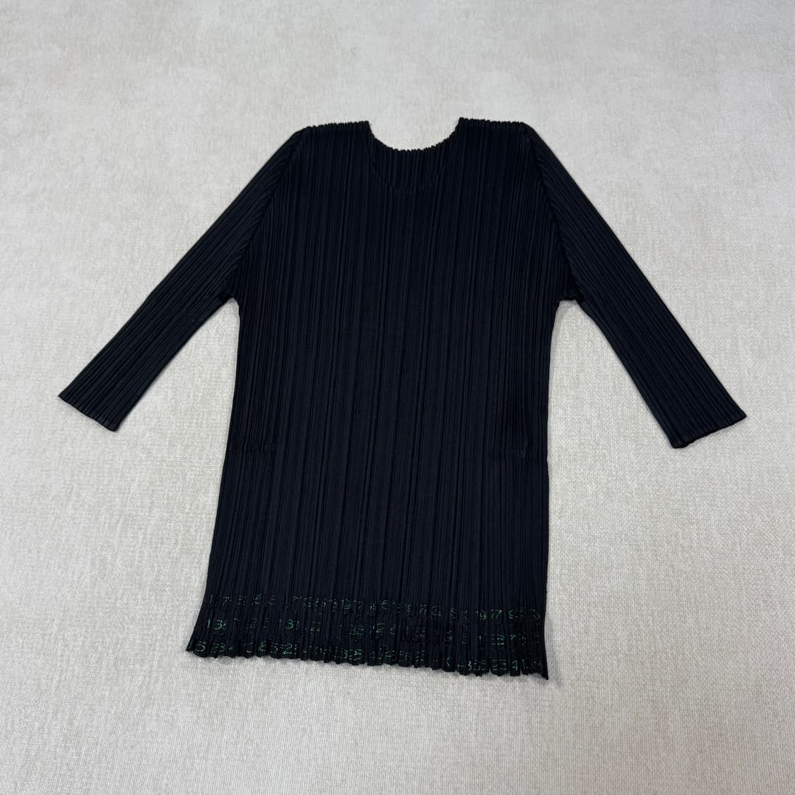 Number Pattern black top 상품이미지2