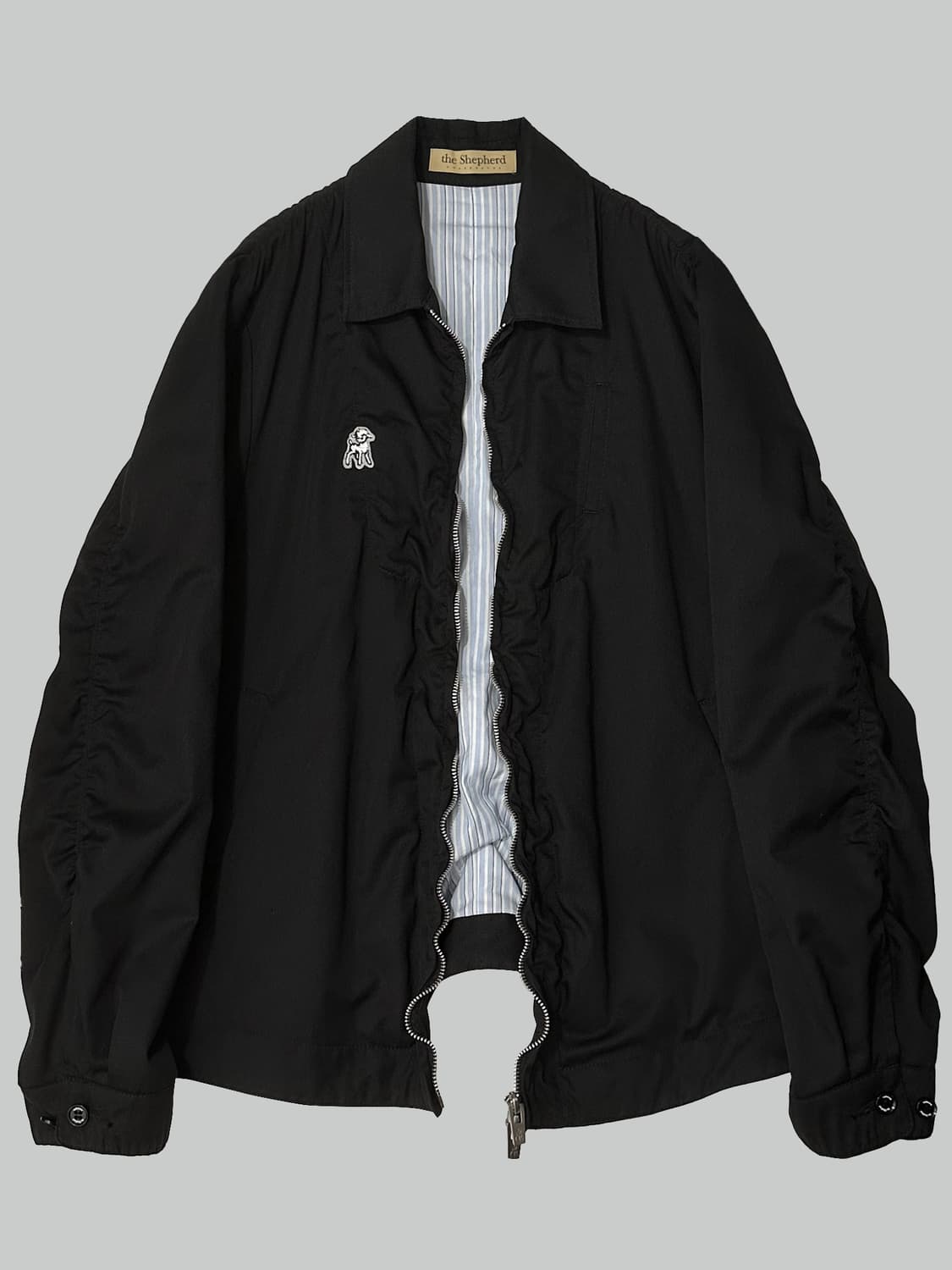 언더커버 셰퍼드 축융 퍼커링 자켓 블랙 상품이미지1