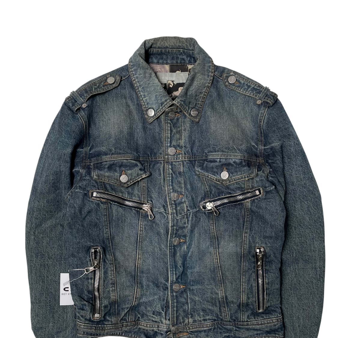 90's iceberg jeans 멀티포켓 데님 트러커 자켓 상품이미지2