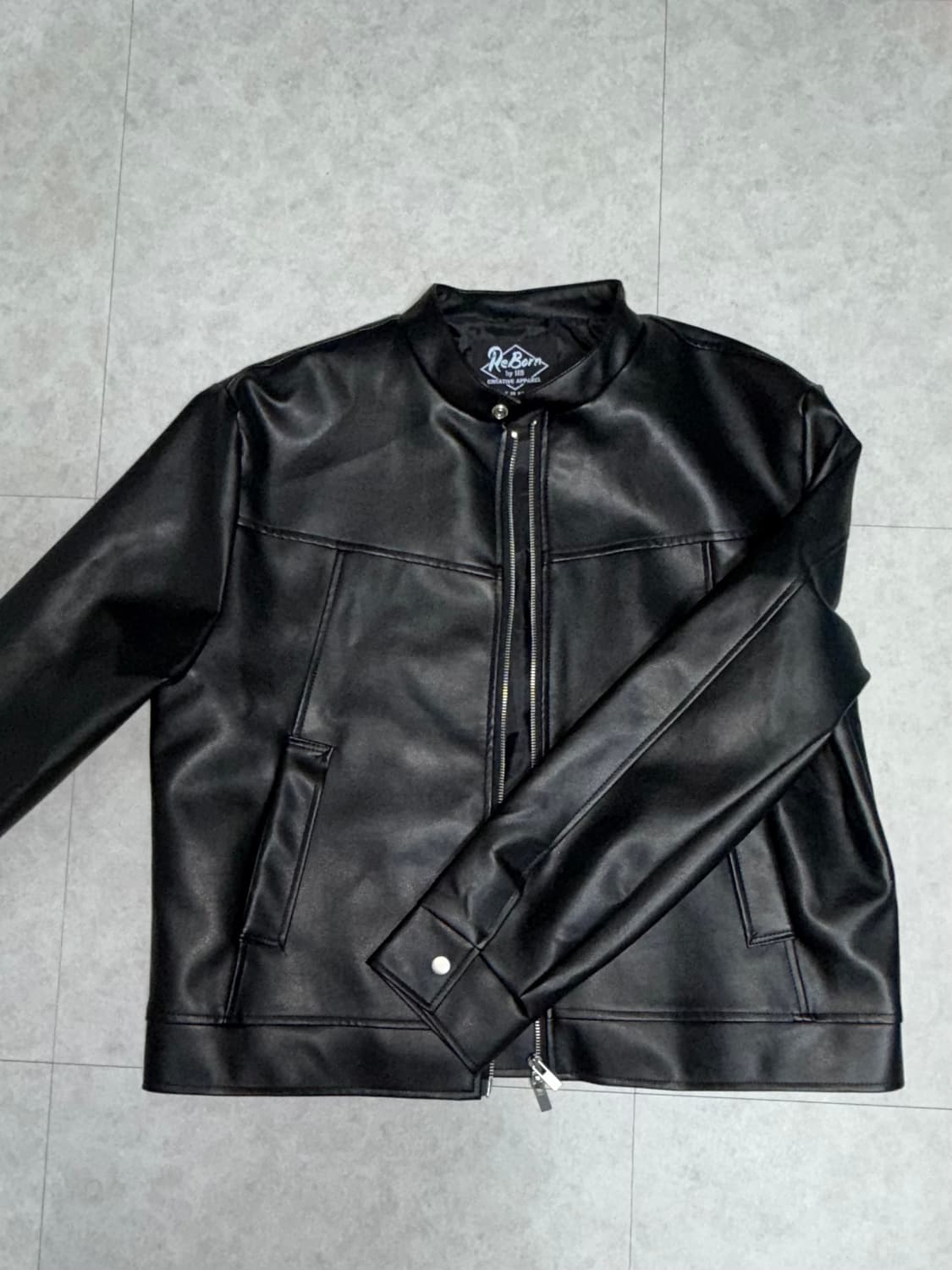 남성용 바이커 레더 자켓 XL 상품이미지2