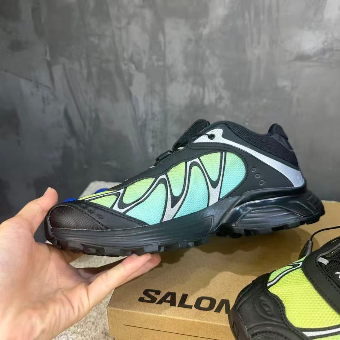 살로몬 XT-위스퍼 블랙 아이스드 아쿠아  265mm 상품이미지5