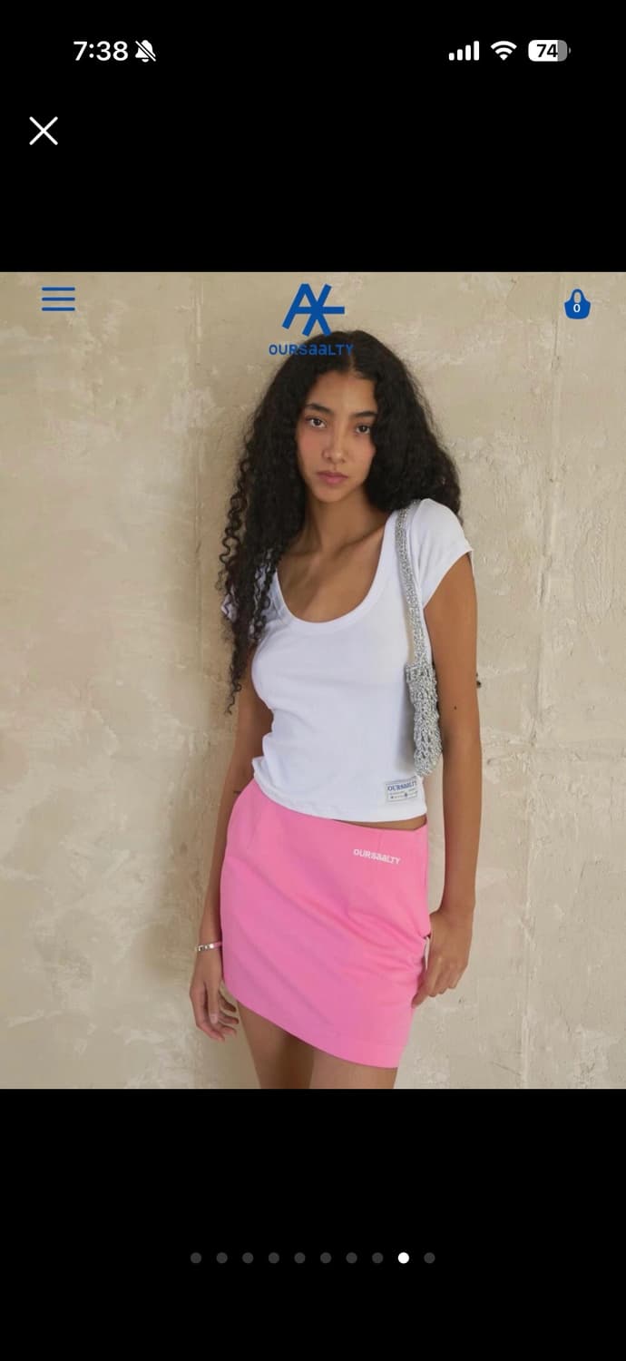 새상품) 아우어솔티 스쿱넥 화이트 상품이미지5