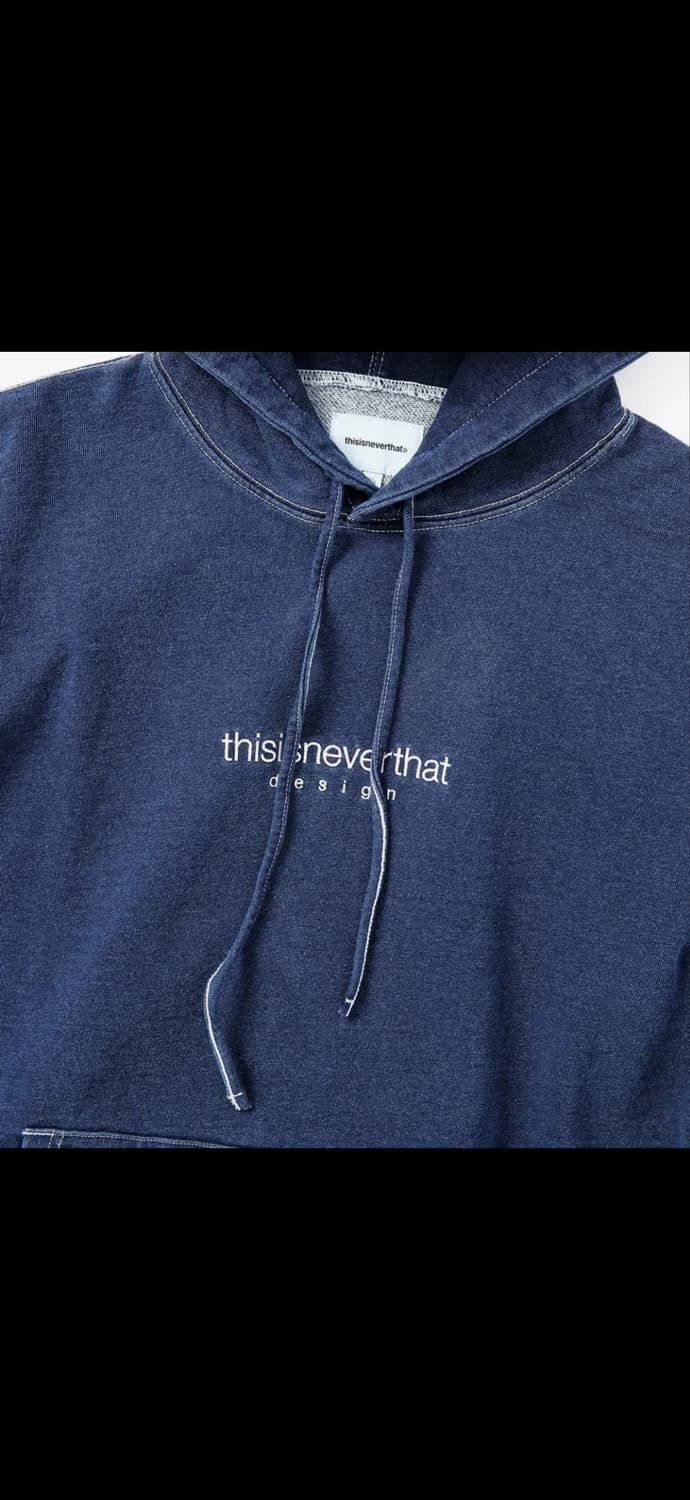 디스이즈네버댓 Indigo Dyed Hoodie 후드티 상품이미지2