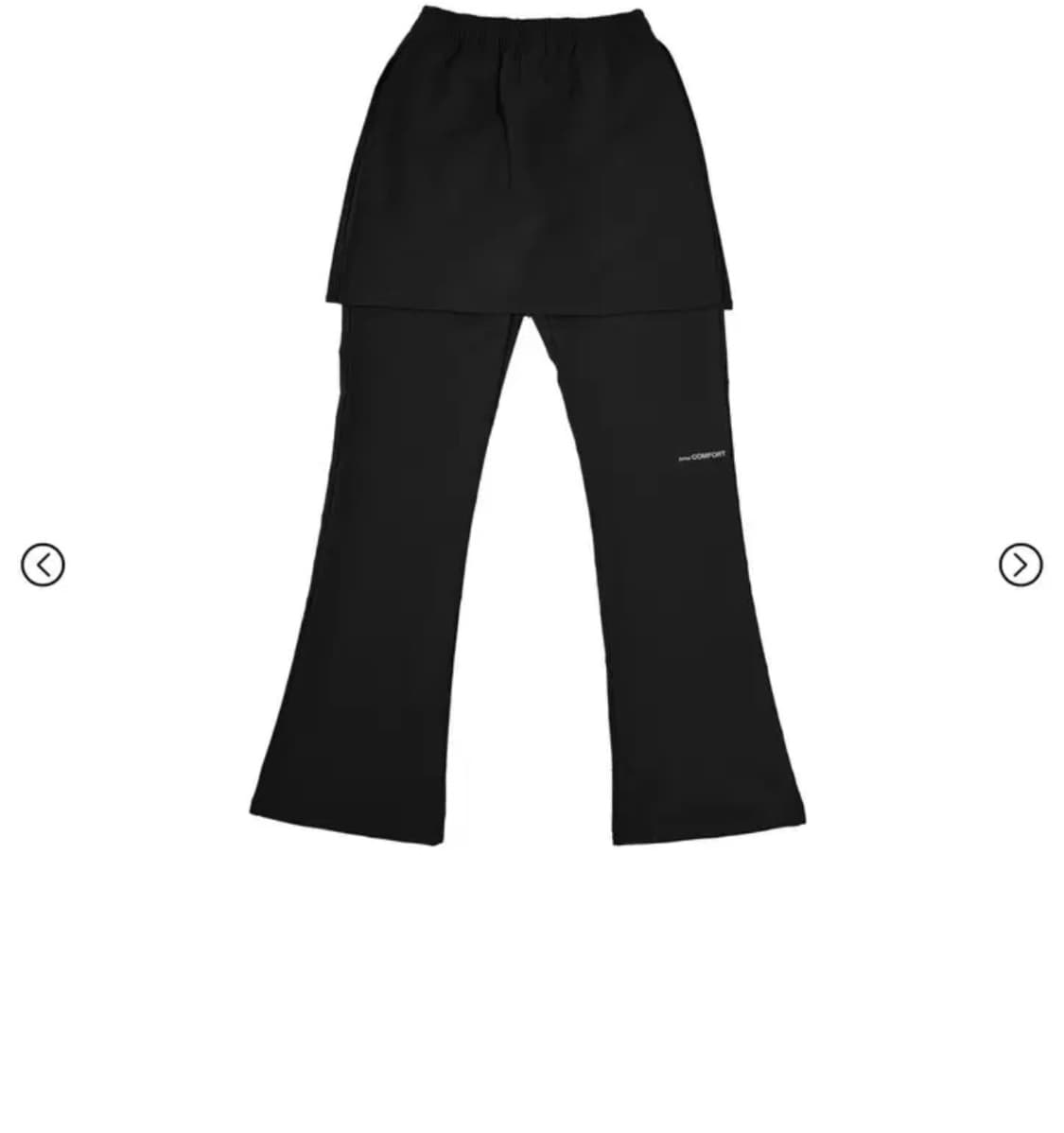 지초이컴포트 25-RE2 슬림 레이어드 팬츠(블랙) 상품이미지1