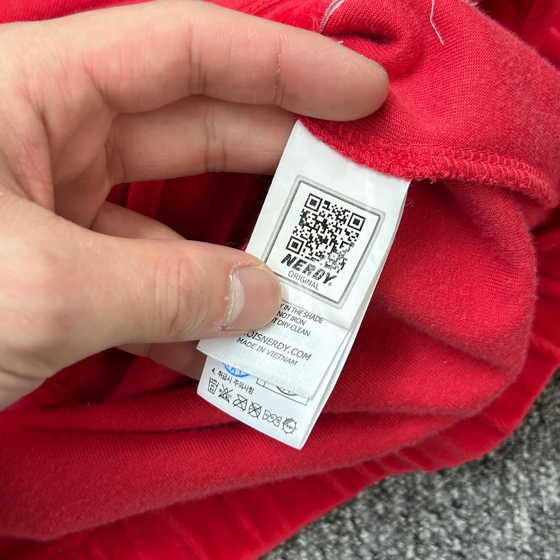 널디 레드 벨벳 트랙탑 져지 상품이미지8