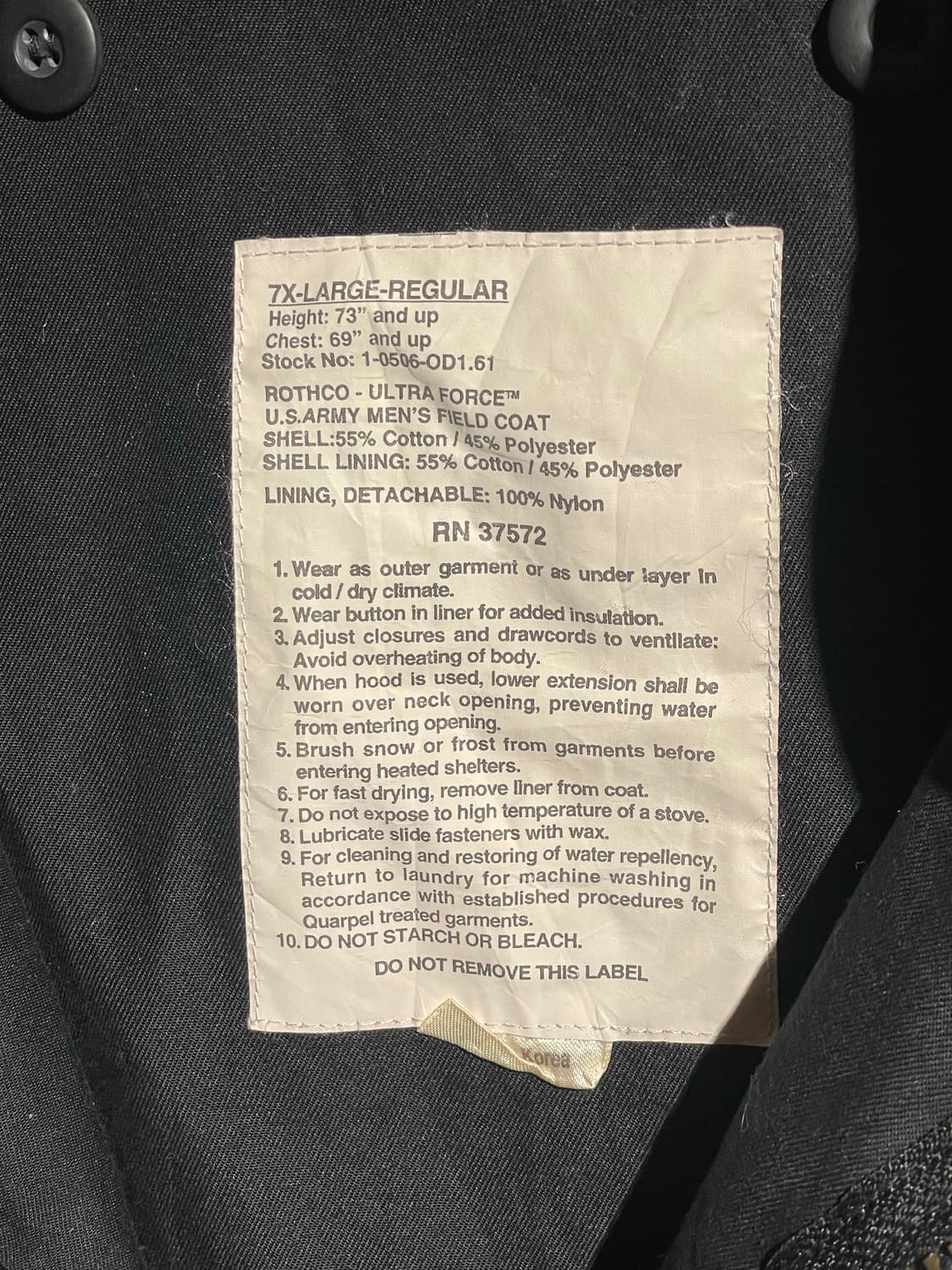 미군 필드자켓 상품이미지7