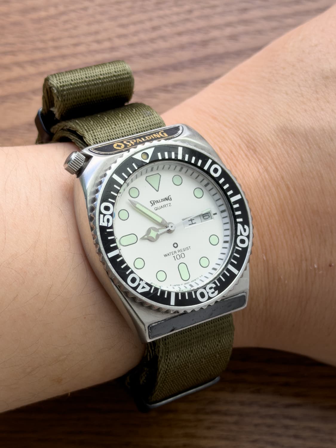  [희귀/콜라보]CITIZEN x SPALDING 빈티지 다이버 워치  상품이미지5