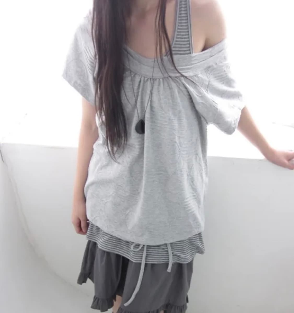 히피디피 circle tee (gray) 상품이미지1