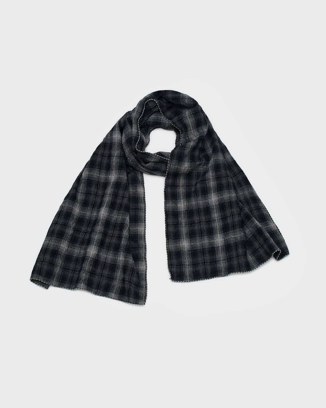 벨리에 시티 그리드 머플러 - 그레이 체크 상품이미지1