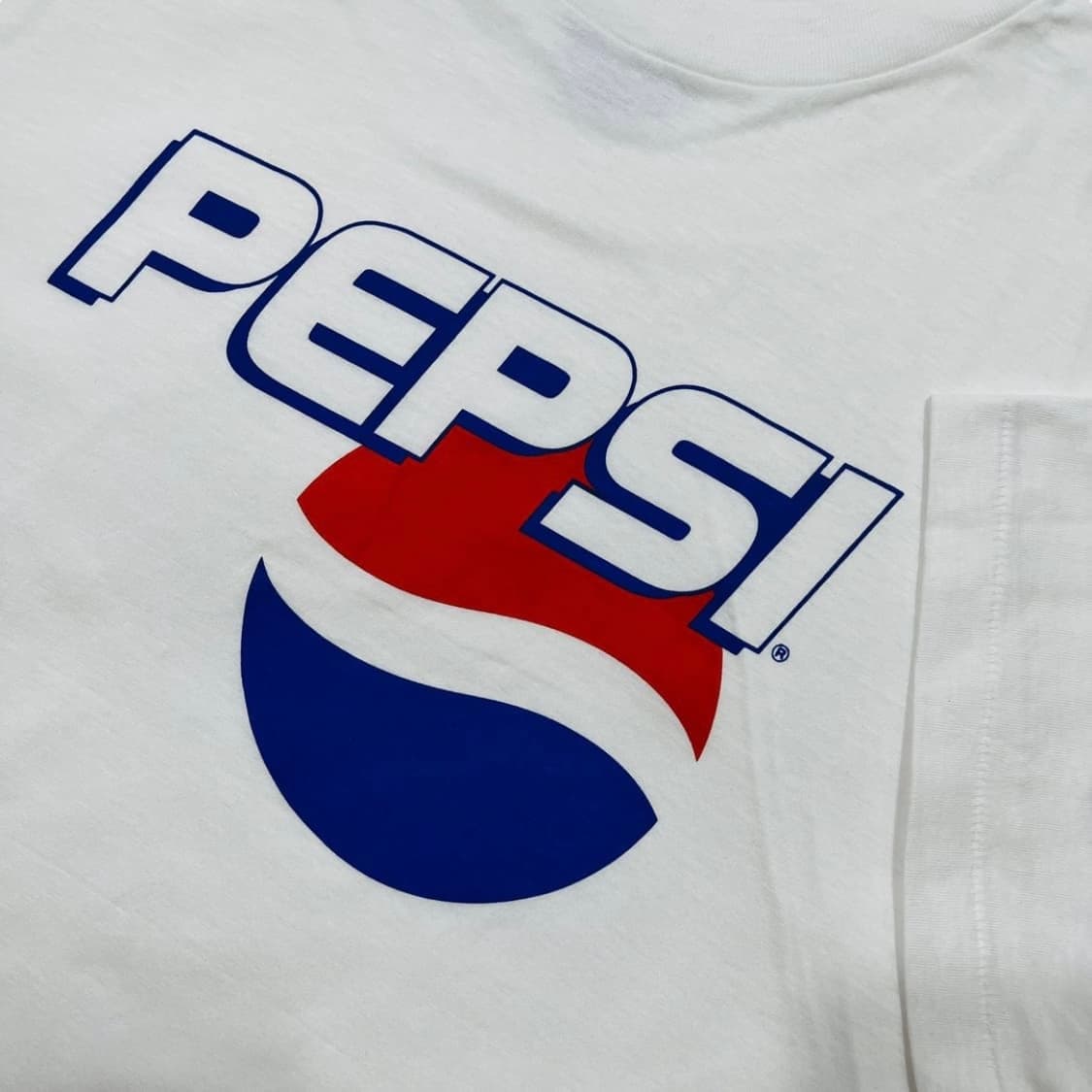 펩시 90s 로고 화이트 싱글스티치 반팔 티셔츠 상품이미지5