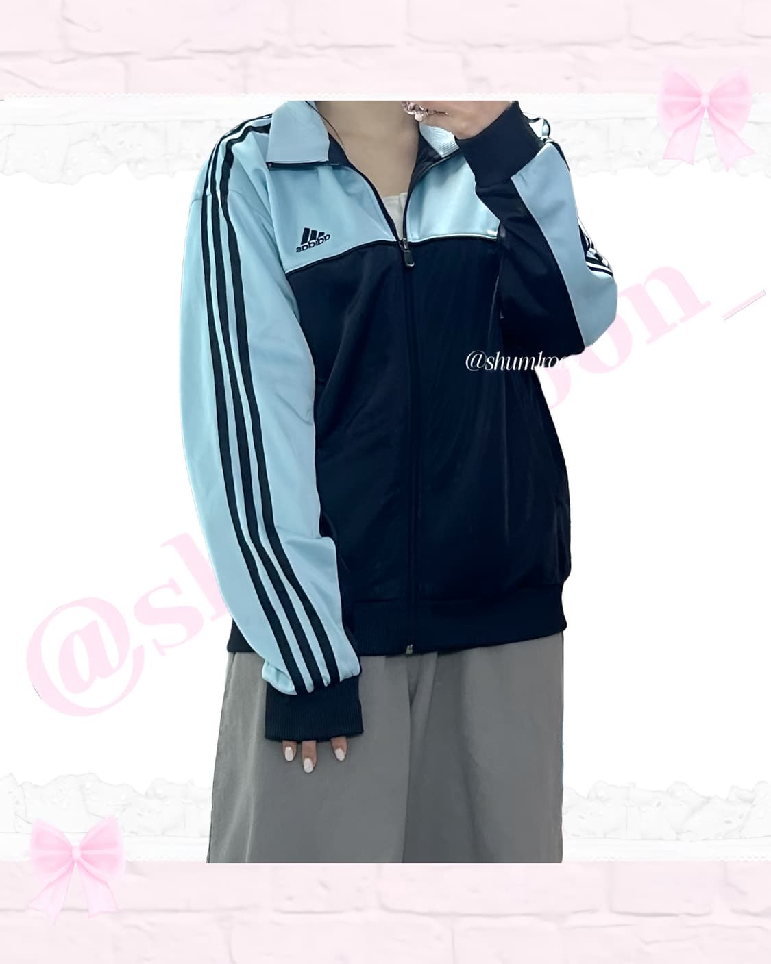 아디다스 대만 체육복 져지 연하늘네이비 상품이미지1