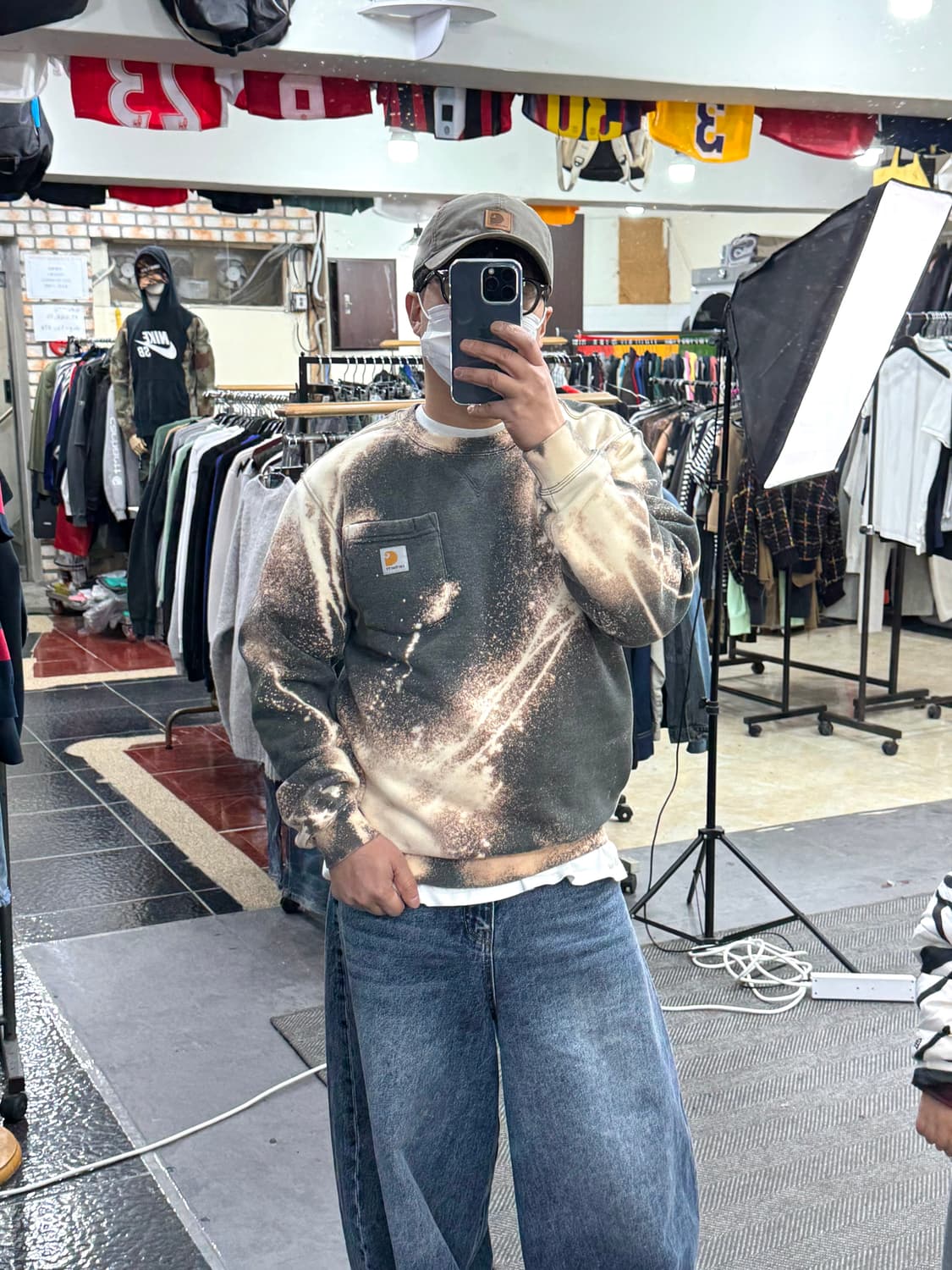 칼하트 타이다잉 맨투맨s 상품이미지9