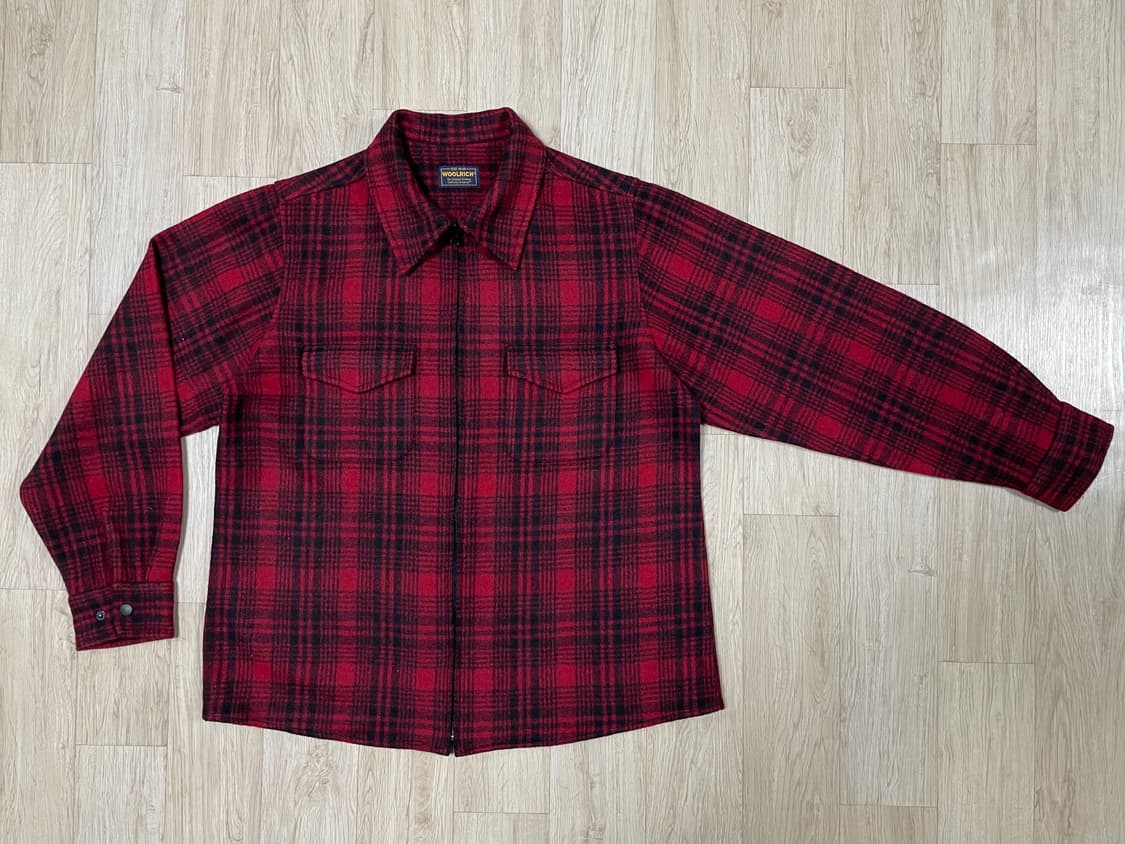 100) 울리치 레드&블랙 체크 자켓 상품이미지1