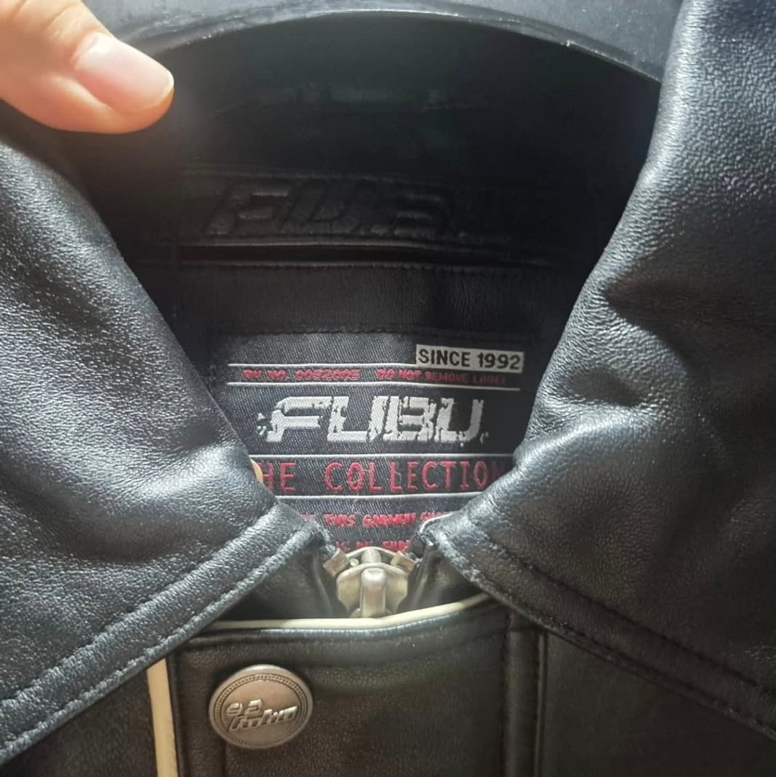 90's 후부 FUBU 독수리 올드스쿨 패치 레더 가죽자켓 L 상품이미지6