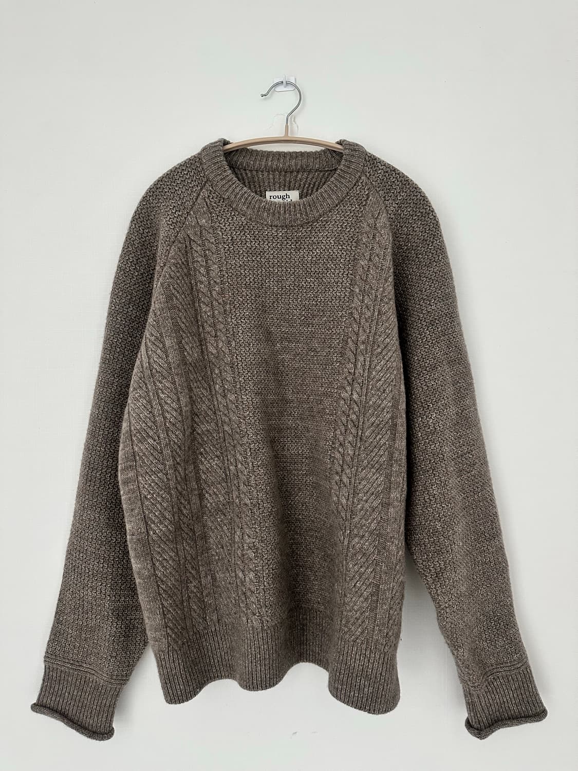 [새상품급] 러프사이드 아란 스웨터 월넛 3 상품이미지3