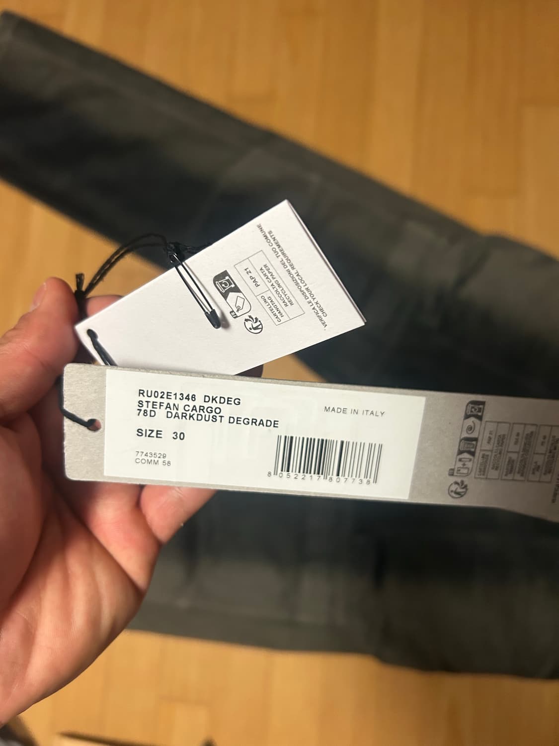 릭오웬스 스테판 카고 30사이즈 상품이미지2