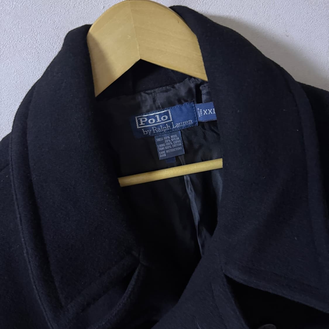 폴로 랄프로렌 해군 피코트 블랙 XXL (남성 105-슬림 110) 상품이미지8