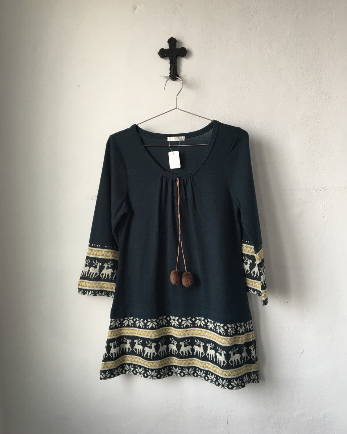 Pom pom nordic pattern knit 상품이미지2