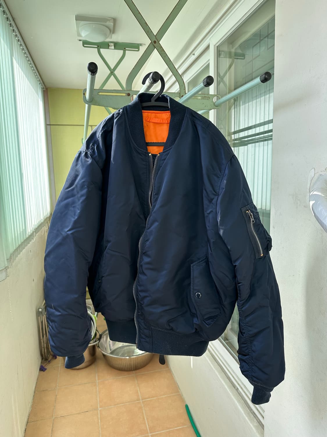 알파인더스트리 ma-1 네이비 라지 상품이미지1