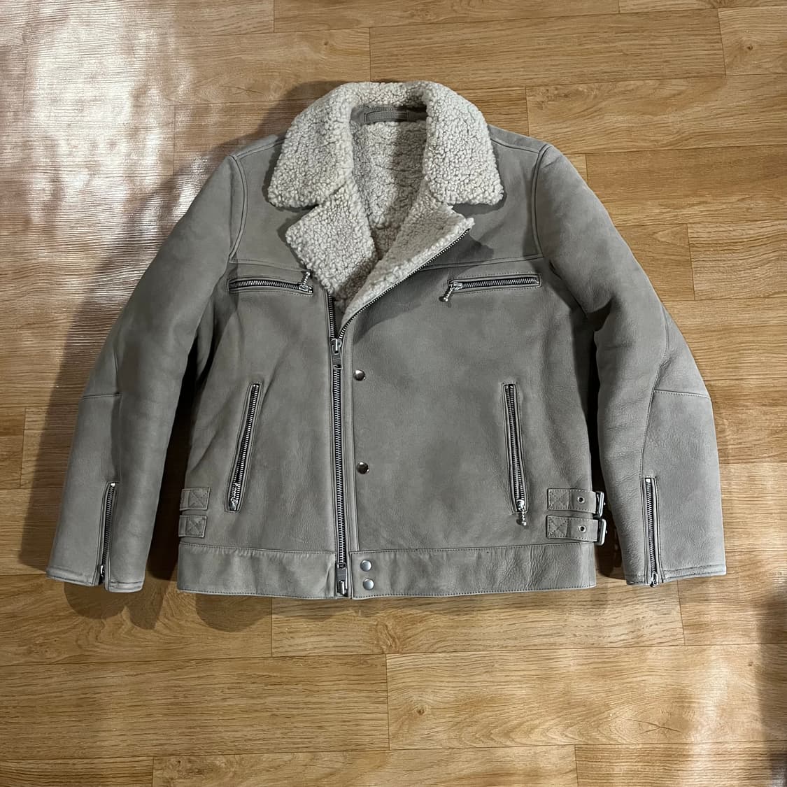 [100] 올세인츠 시어링 무스탕 자켓 상품이미지1