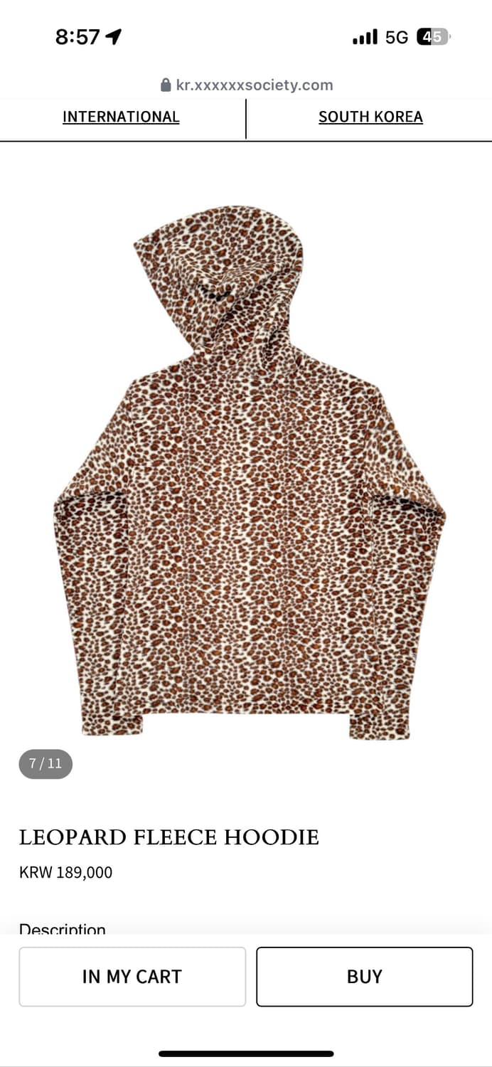 모자이크소사이어티 레오파트후드 m 상품이미지2