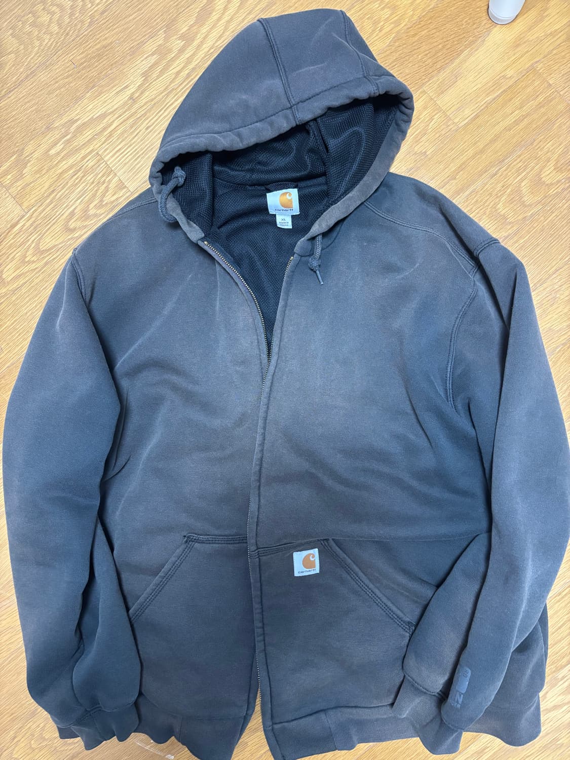 칼하트 썬 페이드 써멀 후드집업 블랙xl 상품이미지1