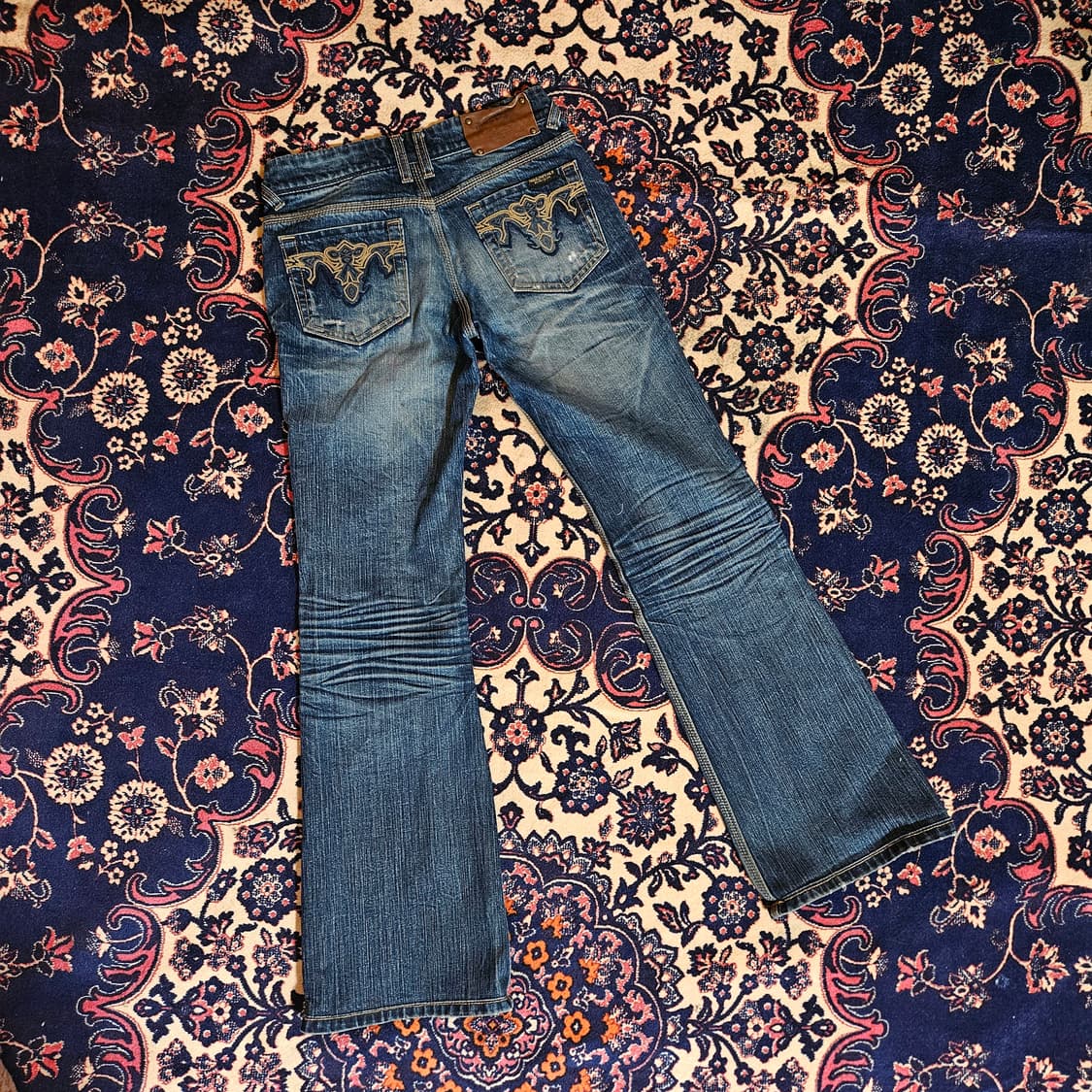 노바디(Nobody Jeans) 포켓 자수 워시드 세미 부츠컷 26  상품이미지1
