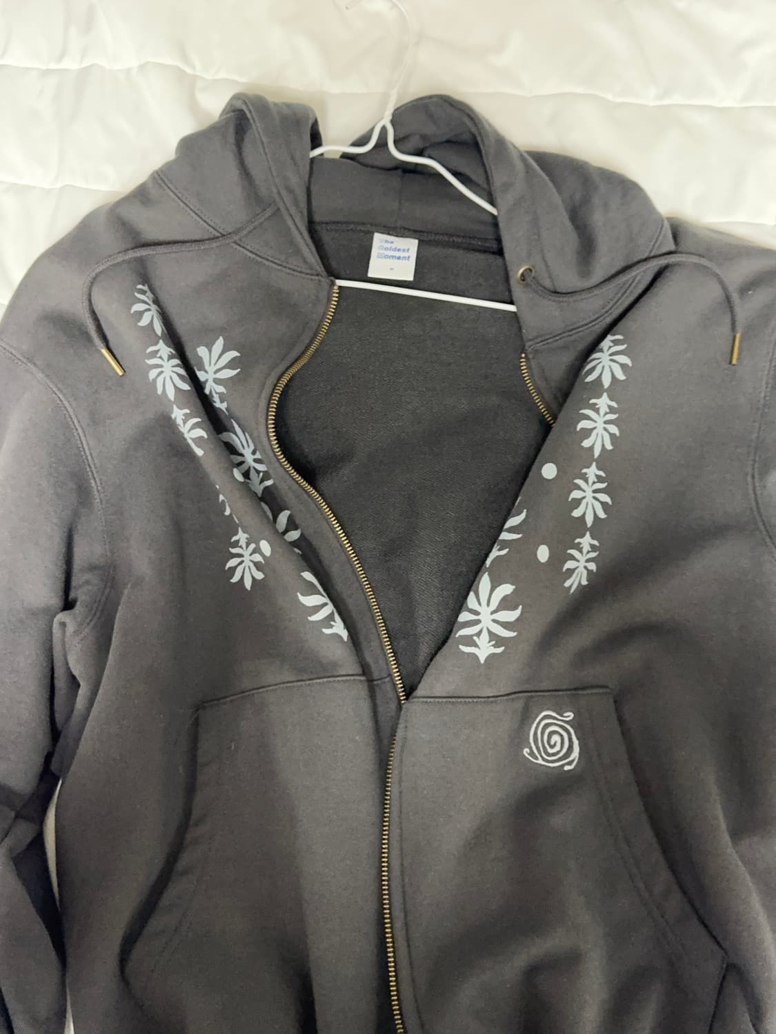 더콜디스트모먼트 에스닉 후드집업 차콜 M 상품이미지4