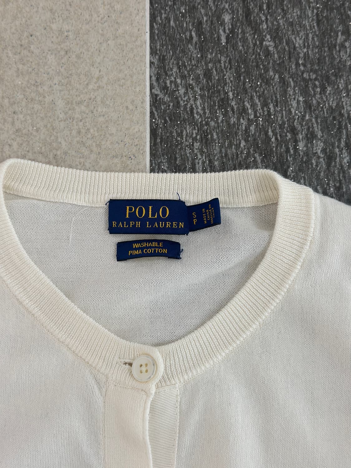 폴로 랄프로렌 화이트 피마코튼 가디건  상품이미지9