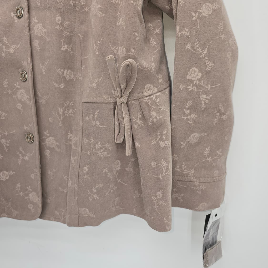 잔잔한 플라워 감성 자켓/ 여리핏 리본 디테일 상품이미지3