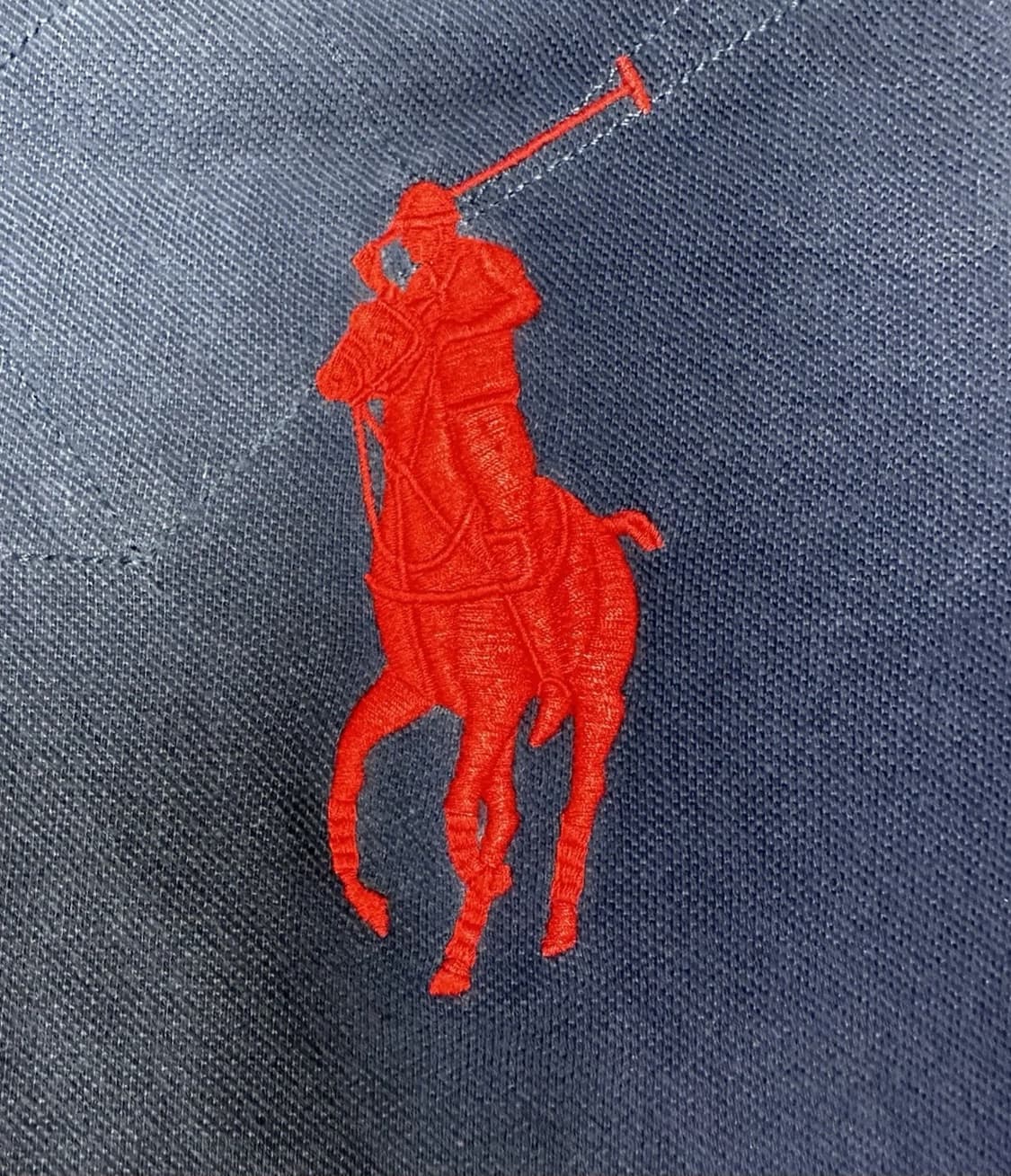 폴로 랄프로렌 빅포니 배색 카라티 네이비 레드 상품이미지3